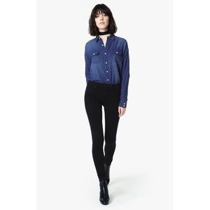 Joes Jeans The Icon Mid Rise Black Skinny Jeans